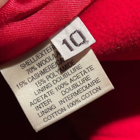 Long Red Cashmere Coat - Picture 11 of 11